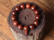 1.8cm印度金星小葉檀手串 小葉檀珠手鏈?zhǔn)执?二胡精品余料 保證正品